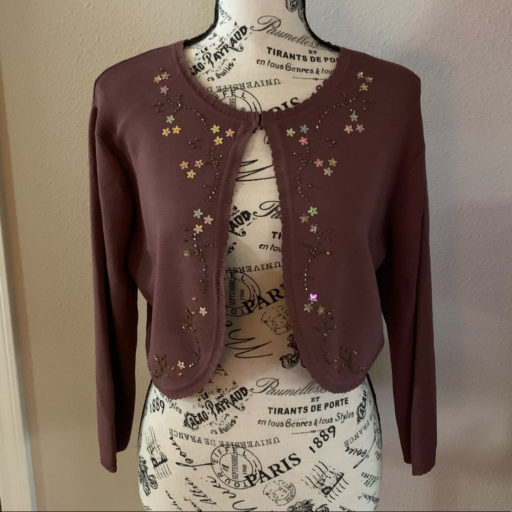 Beautiful embellished shrug